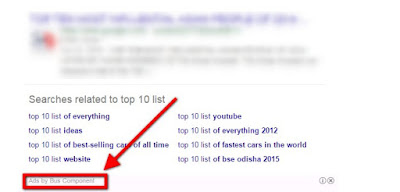 ads by bus component distrubing google search result