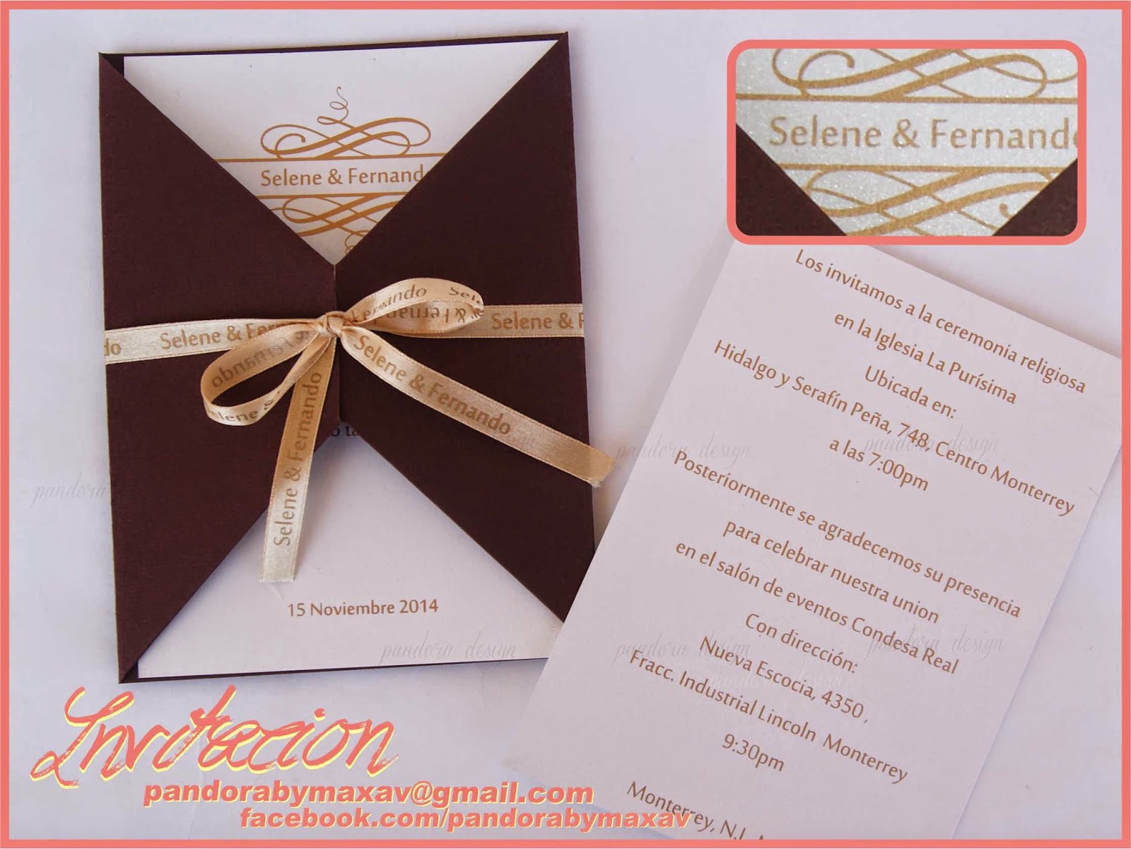 Invitaciones para boda | Pandora Design