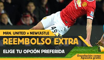 betfair reembolso 25 euros Manchester United vs Newcastle 26 diciembre