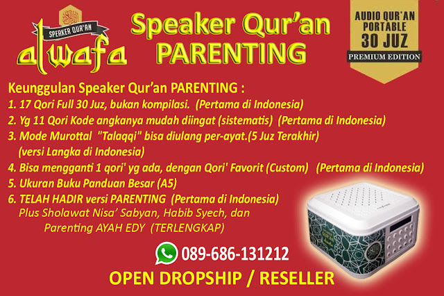 [HOT SALE] Speaker Murottal Al Quran + Sholawat & Parenting