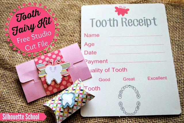 free tooth fairy kit download, silhouette cameo free files, tooth fairy designs silhouette