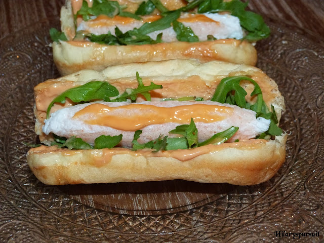 Hot dog de crevettes