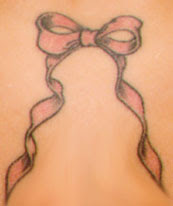 Lisa Boyle Long Pink Bows Tattoos