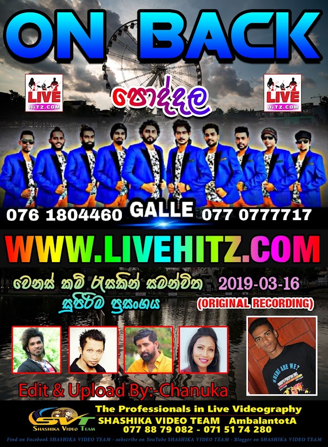 ON BACK LIVE IN PODDALA 2019-03-16