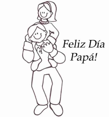 Feliz día del padre para colorear