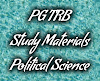 PGTRB Political Science Study Materials Download