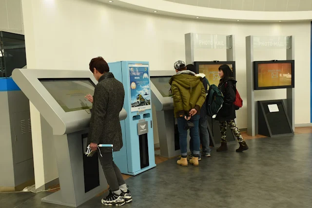 Exhibit area of Maglev train