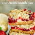Strawberry Pie Sour Cream Crumb Bars