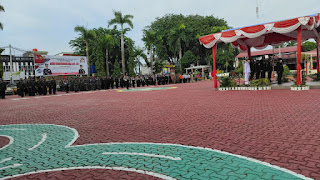Ikut HUT Bhayangkara di Polres Karimun dapat Menyimak Amanat Presiden di Jakarta