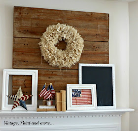Patriotic Mantel by Vintage, Paint and More