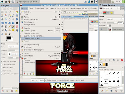 save for web para gimp 2.6