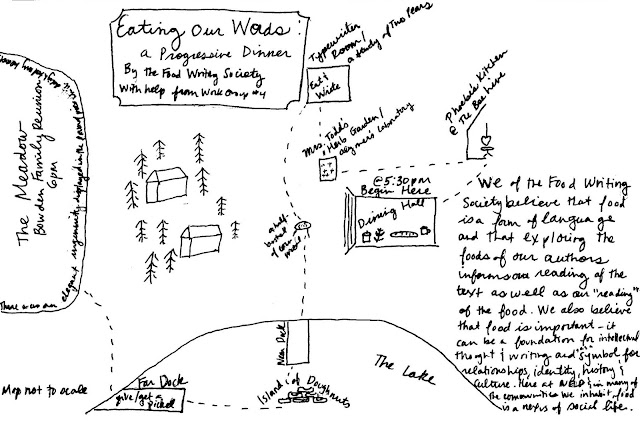 Hand Drawn Map for Progressive Dinner