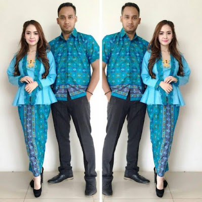 Model Kebaya Batik Couple Modern Untuk Kondangan