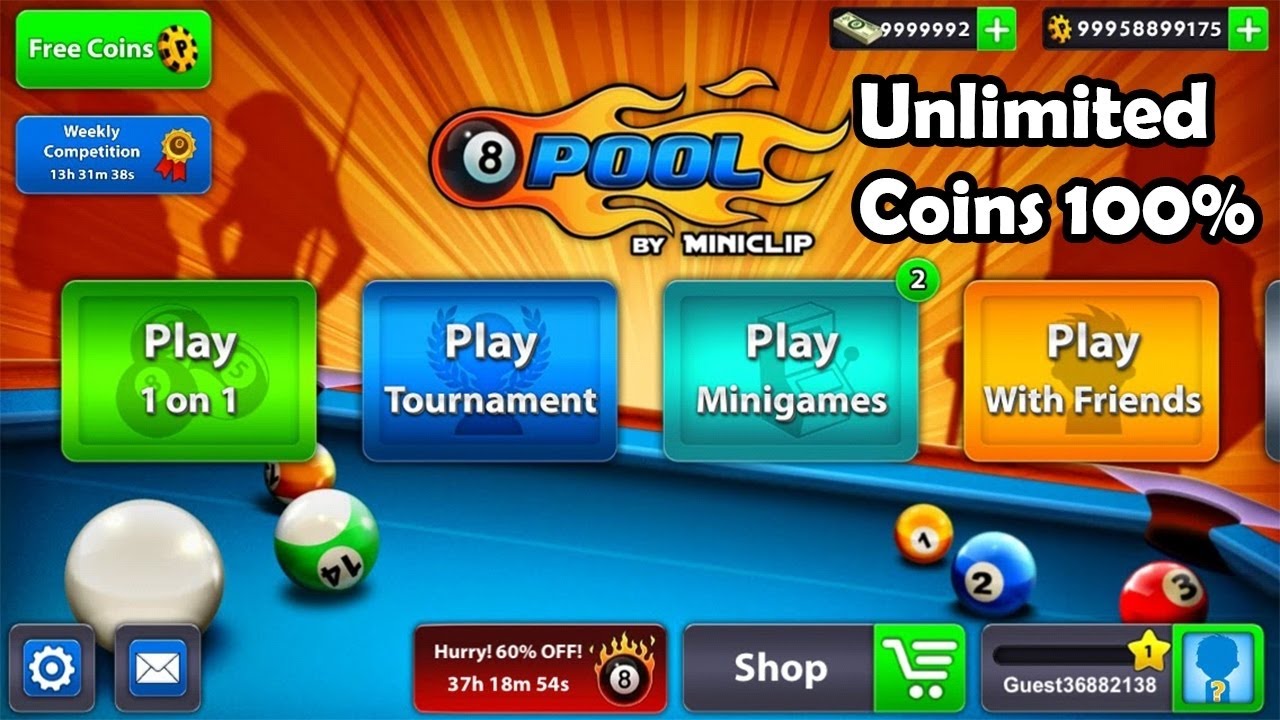 2018 8 Ball Pool Online Hack 2018 Add 999 999 Free Coins And Cash Android Ios Other 8 Ball Pool