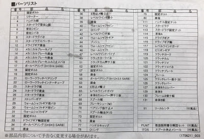 ENGETSU BB 101HG パーツリスト