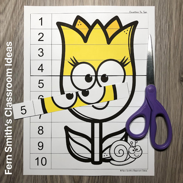 Click Here to Download These Happy Spring Counting Puzzles For Your Classroom Today!