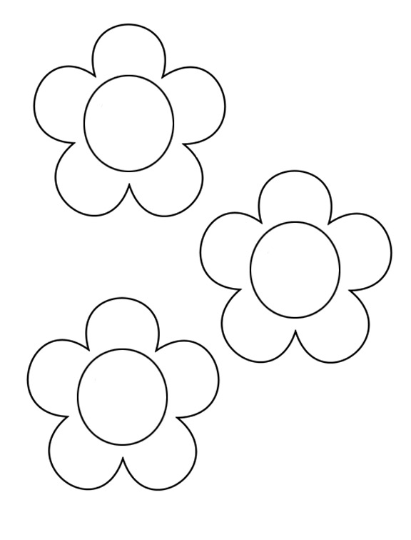 early play templates: Mothers Day Flower templates and clip art