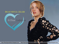 gillian anderson, sizzle hot x file actress in net sexy dress for your pc or laptop screensaver
