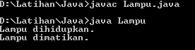 Output Lampu.java
