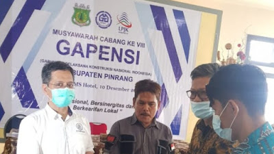 Muhammad Jaya Tahir Nahkoda Baru Gapensi Pinrang Periode 2021-2026