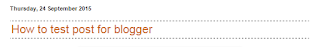 Dashed Line below and above post title in blogger Adding dashed Line below and above post title in blogger