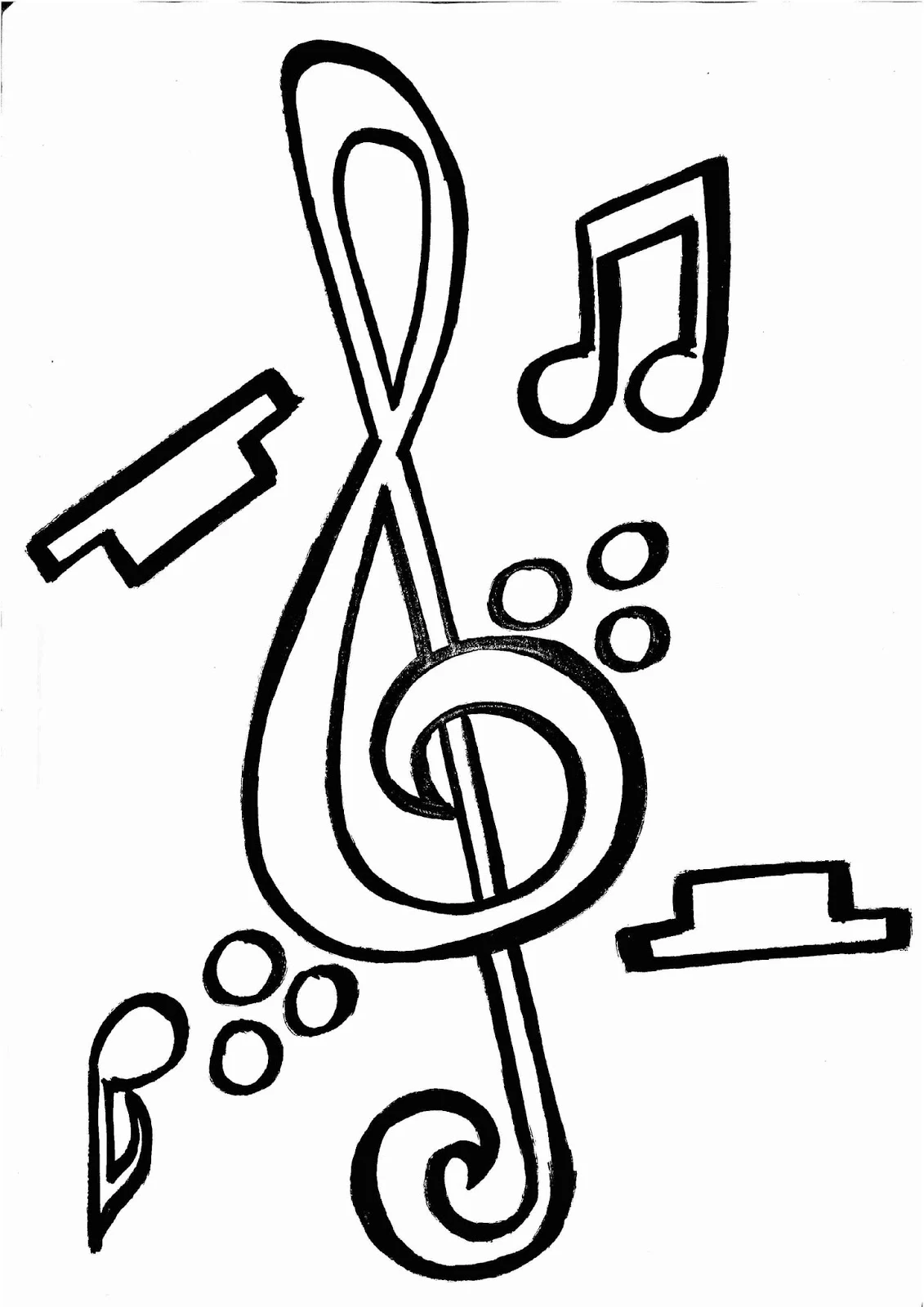 Music Coloring Page Freebie! Bernadette Teaches Music