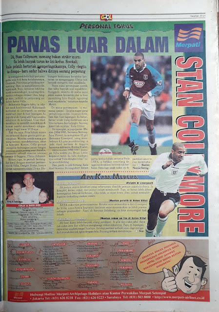 PERSONAL FOCUS STAN COLLYMORE ASTON VILLA ENGLAND