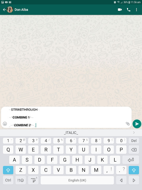 Whatsapp Format Text