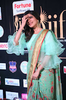 Samantha Ruth Prabhu Smiling Beauty in strange Designer Saree at IIFA Utsavam Awards 2017  Day 2  Exclusive 51.JPG