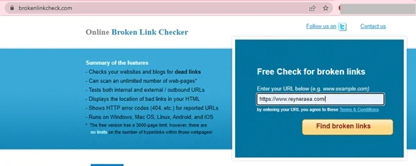 Cara mengecek broken link di blogspot