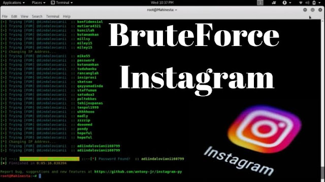 Hack Instagram with BruteForce