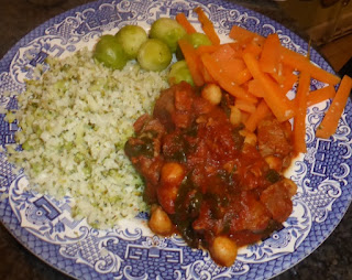 harissa lamb with cauliflower rice