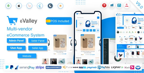 6valley Multi-Vendor E-commerce – Complete eCommerce Mobile App, Web
and Admin Panel v5.2