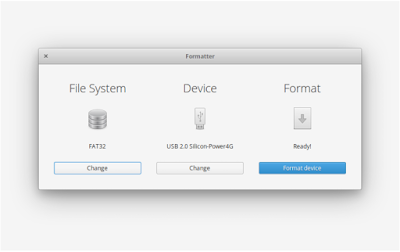 Format flasdisk di elementary os