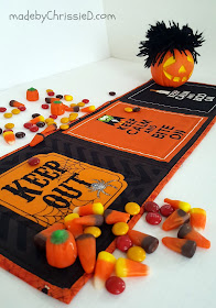 Spook-Free Halloween Mini Quilt by www.madebyChrissieD.com