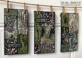 Grunge Paste and Infusions Wall Hanging by Nikki Acton