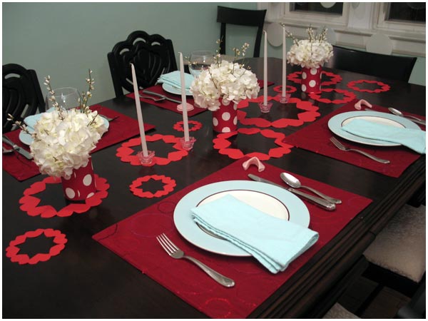 valentines day dinner table Decoration idea 2014