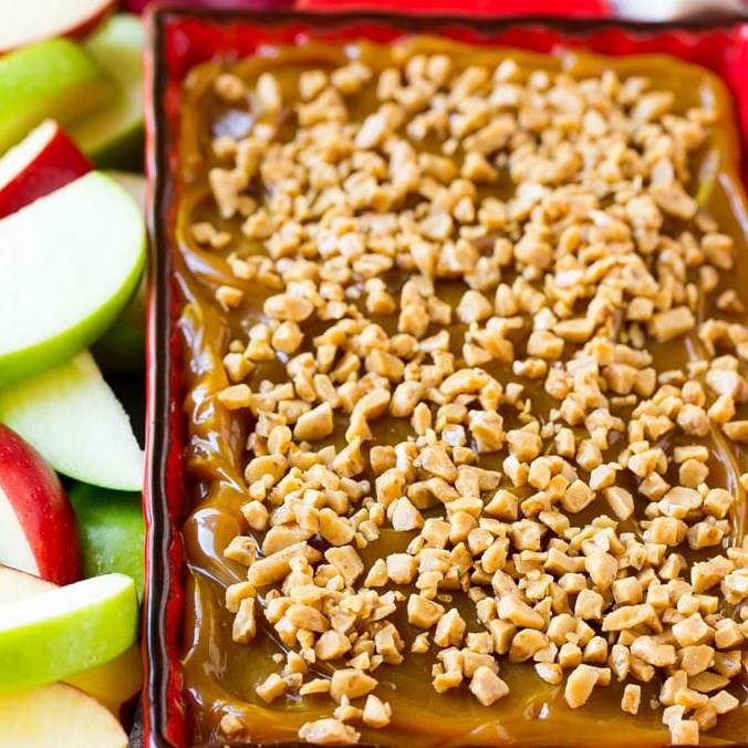 CARAMEL APPLE DIP #easydessert #simplerecipe