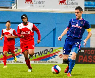 Home United v  Warriors FC in Great Eastern Yeo S-League match Bola Sepak