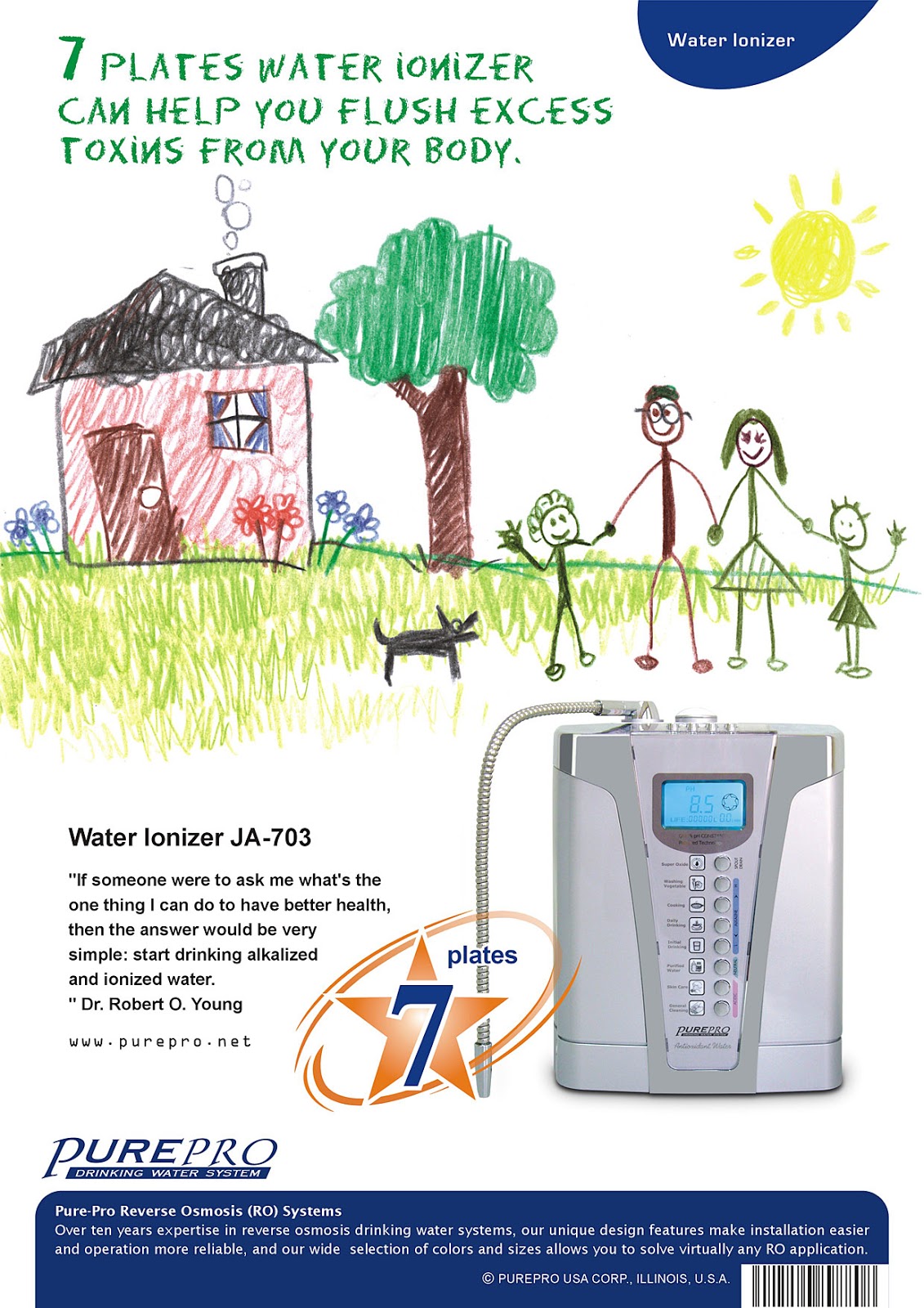 PurePro USA Water Ionizer JA-703