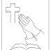 Printable Praying Hands Coloring Pages
