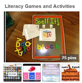 Literacy Games and Activities Pinterest Board