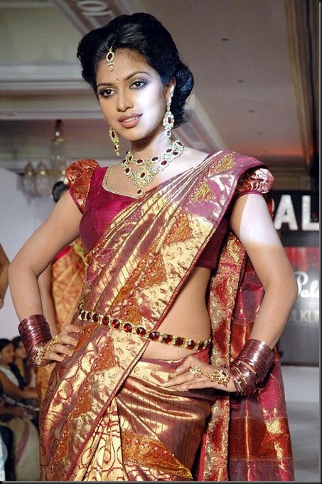 Amala Paul in Saree @ Palam Silks Fashion Show