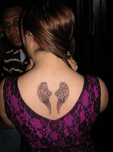 12 Apr 2012 ndash Sexy Girls Tattoo With Picture Small Angel Wings Tattoos 