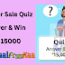 Amazon Great Summer Sale Quiz Answers Win Rs 15000