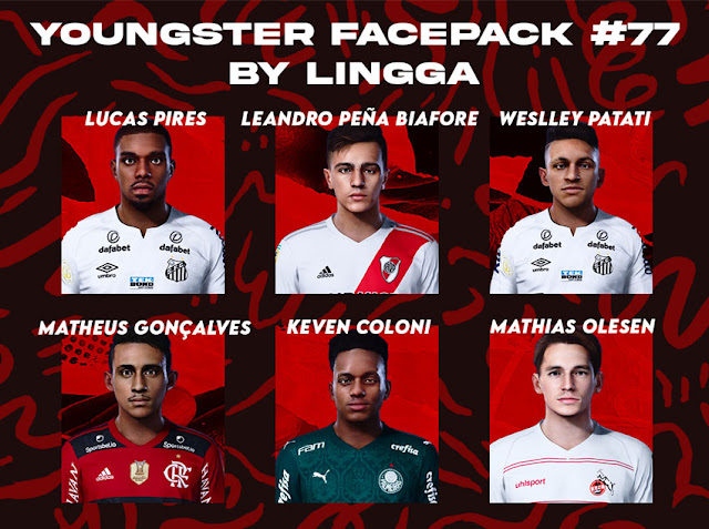 Youngster Facepack V77 For eFootball PES 2021
