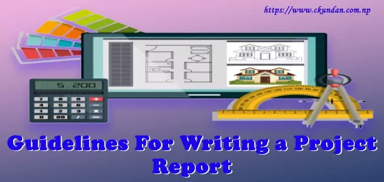 Guidelines for Writing a Project Report