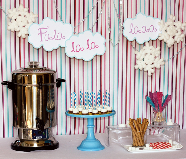 For a winter wedding we love the idea of having a hot cocoa bar accessible 