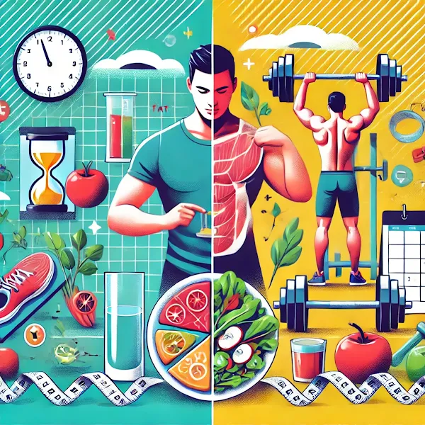 How to lose fat without losing muscle with balanced nutrition and exercise