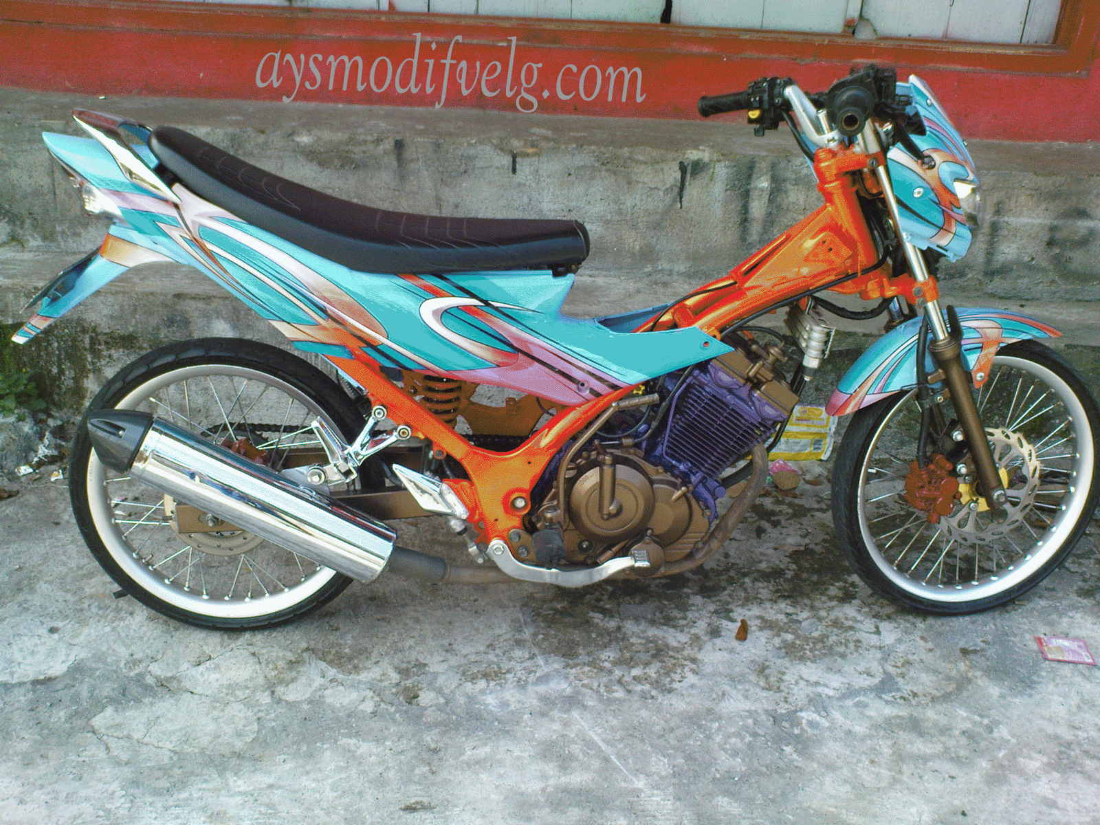 Download Kumpulan Modifikasi Motor Satria Fu Ring 17 Terbaru Palm